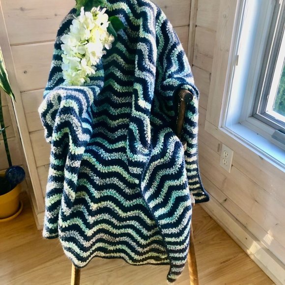 Hand Crafted Other - AFGHAN  CROCHETED THROW BLANKET